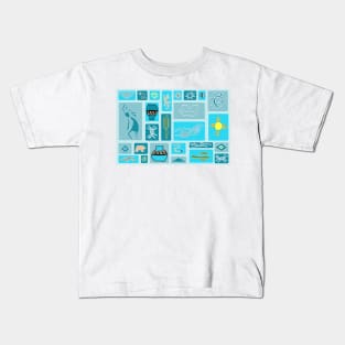 Southwestern Panel - Ocean Kids T-Shirt